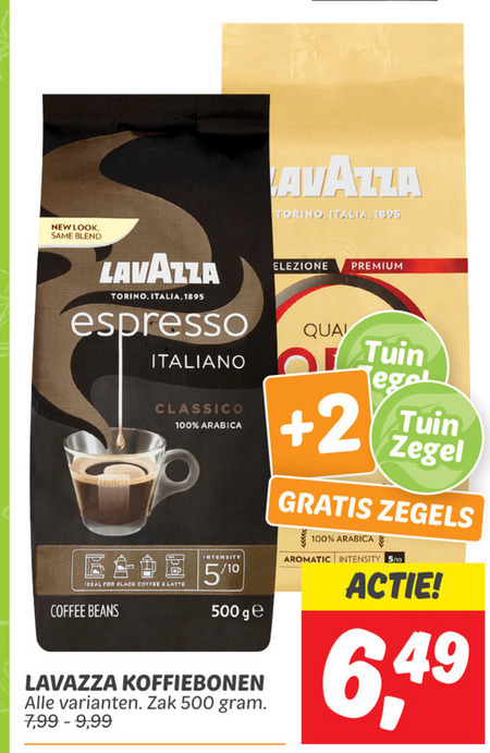 Lavazza   koffiebonen folder aanbieding bij  Dekamarkt - details