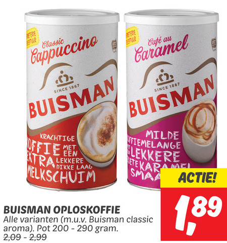 Buisman   oploskoffie folder aanbieding bij  Dekamarkt - details