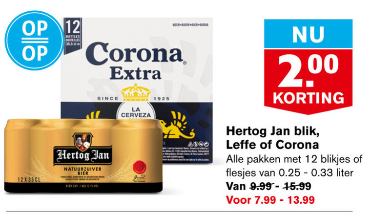 Hertog Jan   blikje bier, speciaalbier folder aanbieding bij  Hoogvliet - details