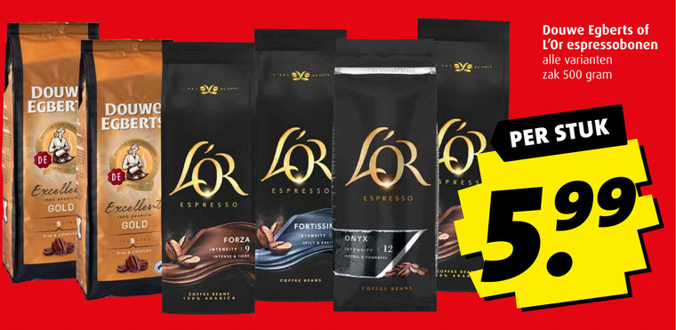 Douwe Egberts L Or   koffiebonen folder aanbieding bij  Boni - details