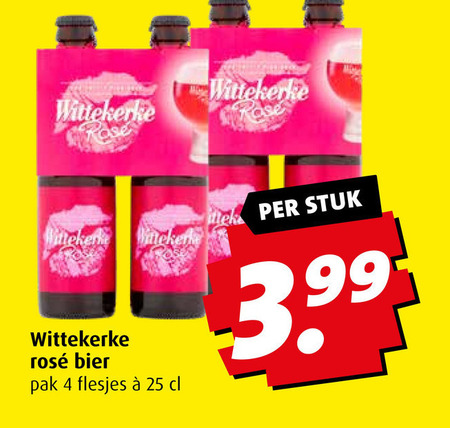 Wittekerke   rose bier folder aanbieding bij  Boni - details