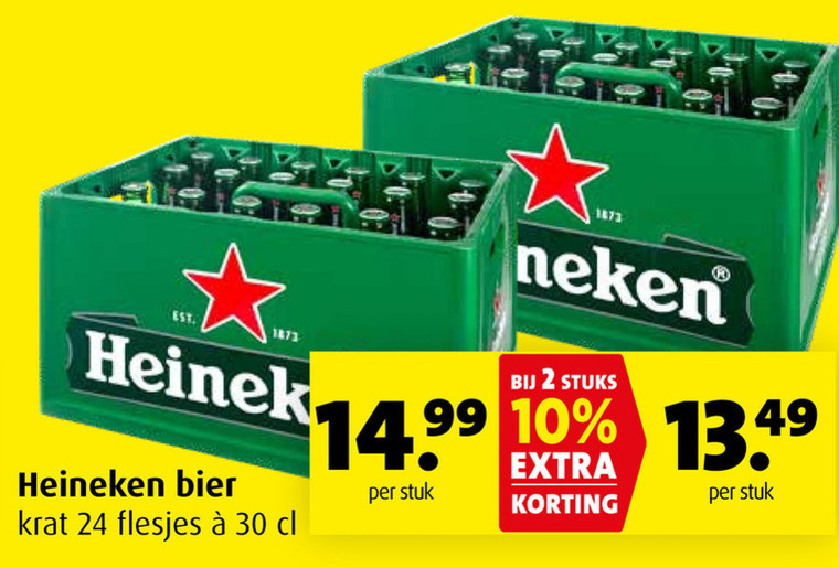 Heineken   krat bier folder aanbieding bij  Boni - details