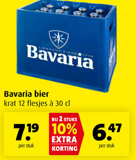 Bavaria   krat bier folder aanbieding bij  Boni - details