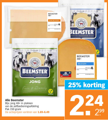 Beemster   kaas, kaasplakken folder aanbieding bij  Albert Heijn - details