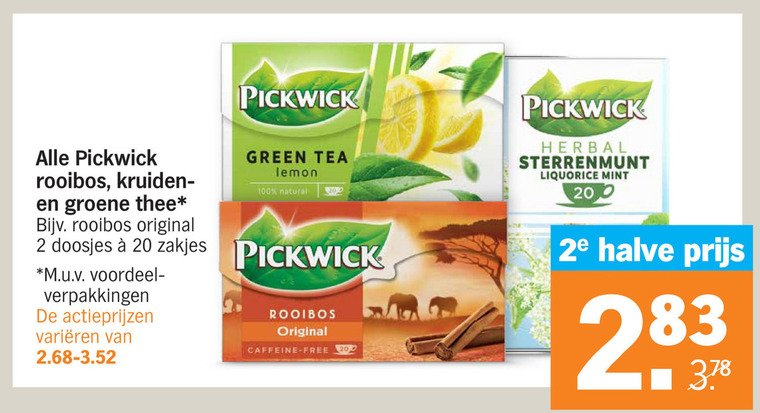 Pickwick   thee folder aanbieding bij  Albert Heijn - details