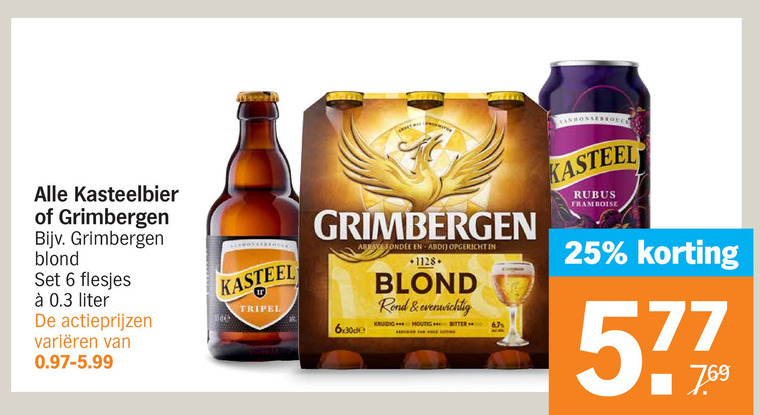 Grimbergen   speciaalbier folder aanbieding bij  Albert Heijn - details