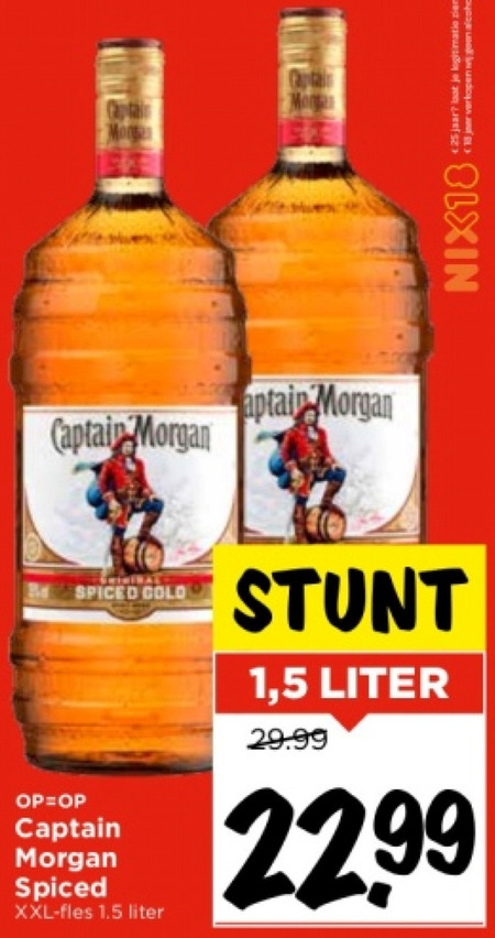 Captain Morgan   rum folder aanbieding bij  Vomar - details