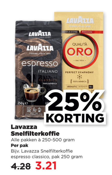 Lavazza   koffie folder aanbieding bij  Plus - details