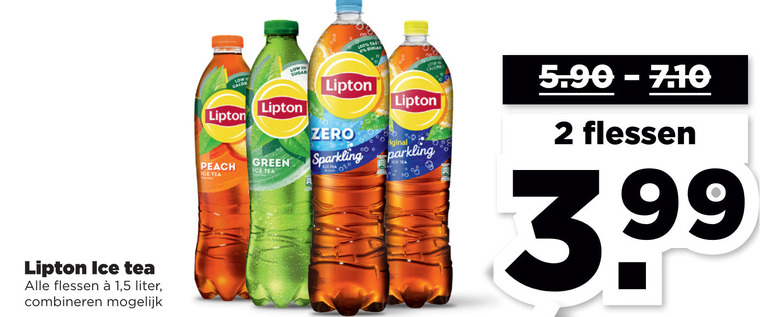 Lipton   ice tea folder aanbieding bij  Plus - details