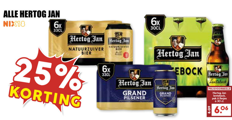 Hertog Jan   flesje bier, speciaalbier folder aanbieding bij  MCD Supermarkt Basis - details