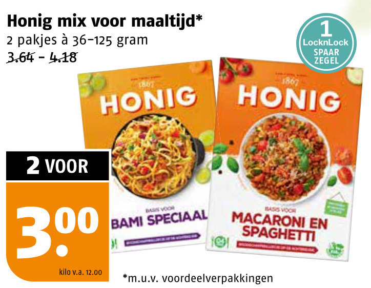 Honig   maaltijdmix folder aanbieding bij  Poiesz - details