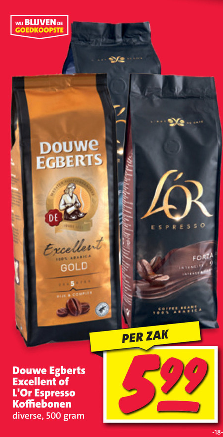 Douwe Egberts   koffiebonen folder aanbieding bij  Nettorama - details