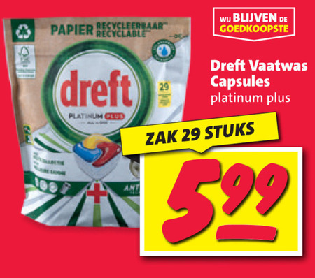 Dreft   vaatwasmiddel folder aanbieding bij  Nettorama - details