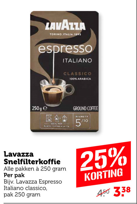 Lavazza   koffie folder aanbieding bij  Coop - details