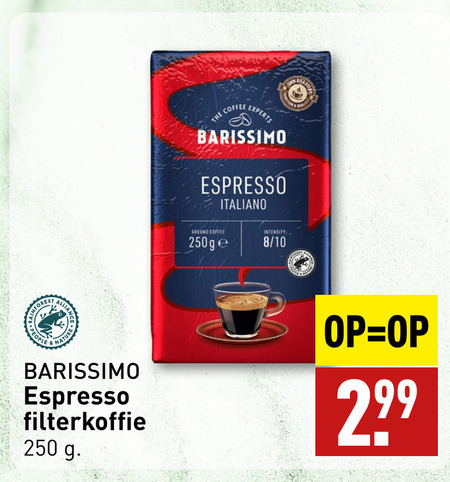 Barissimo   koffie folder aanbieding bij  Aldi - details