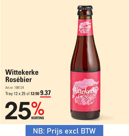 Wittekerke   rose bier folder aanbieding bij  Sligro - details