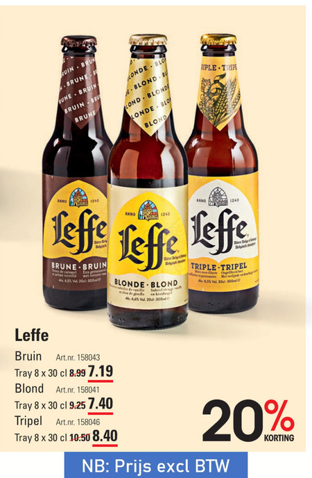 Leffe   speciaalbier folder aanbieding bij  Sligro - details