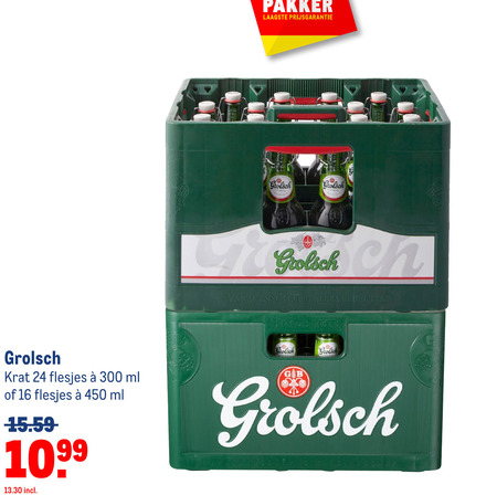 Grolsch   krat bier folder aanbieding bij  Makro - details