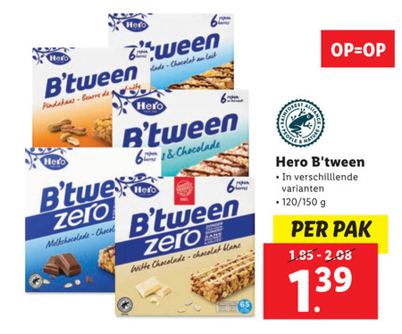 Hero   mueslireep folder aanbieding bij  Lidl - details