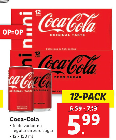 Coca-Cola   cola folder aanbieding bij  Lidl - details