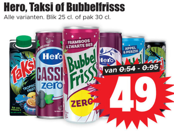 Bubbelfrisss   frisdrank, fruitdrank folder aanbieding bij  Dirk - details