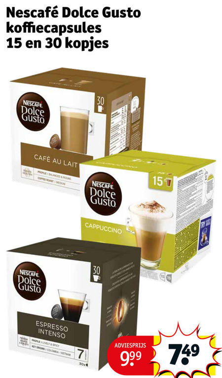 Nescafe   dolce gusto capsules folder aanbieding bij  Kruidvat - details