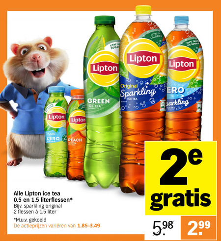 Lipton   ice tea folder aanbieding bij  Albert Heijn - details