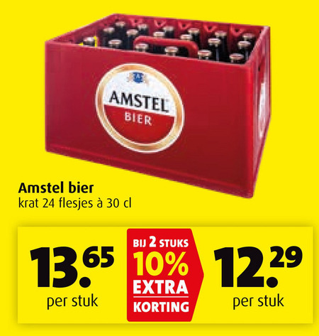 Amstel   krat bier folder aanbieding bij  Boni - details