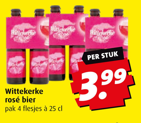 Wittekerke   rose bier folder aanbieding bij  Boni - details