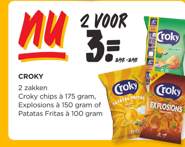 Croky   chips folder aanbieding bij  Jumbo - details