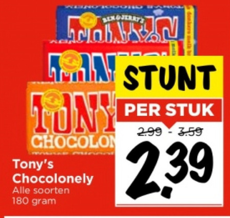 Tony Chocolony   chocolade folder aanbieding bij  Vomar - details