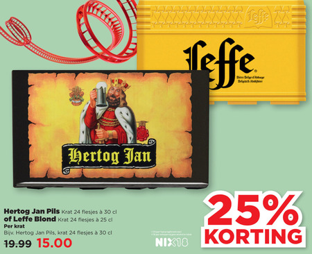 Leffe   krat bier folder aanbieding bij  Plus Vandaag - details