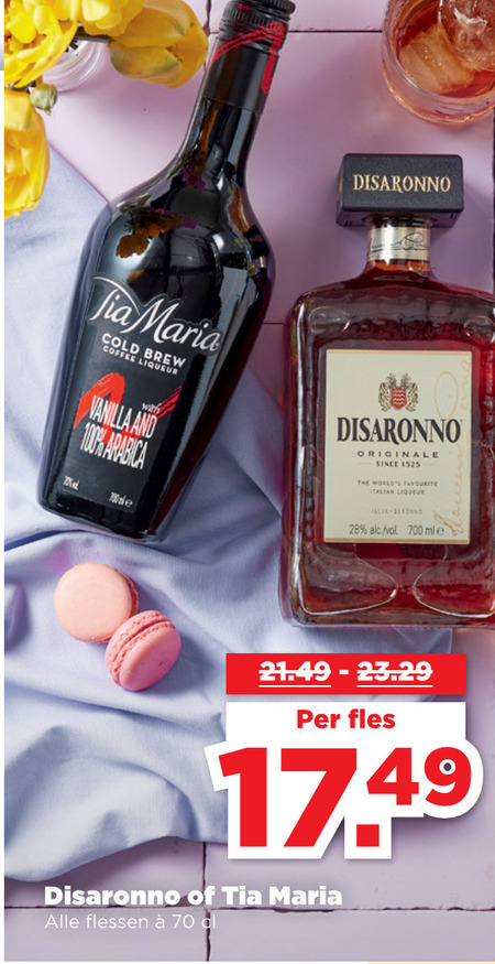 Tia Maria   amaretto, likeur folder aanbieding bij  Plus - details