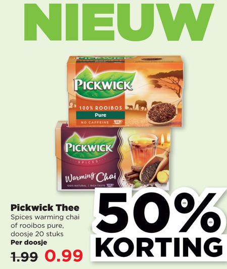 Pickwick   thee folder aanbieding bij  Plus - details