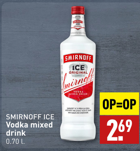 Smirnoff   wodka folder aanbieding bij  Aldi - details