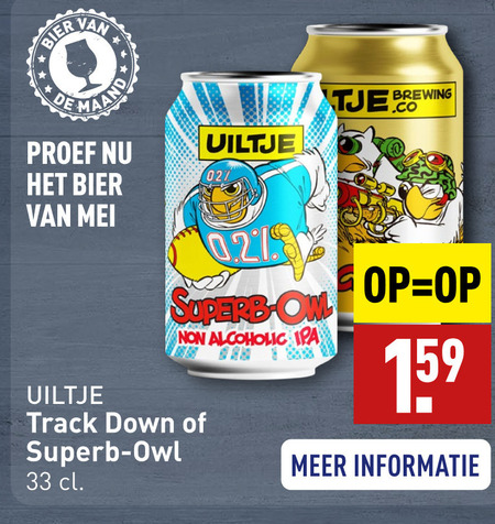 Uiltje   speciaalbier folder aanbieding bij  Aldi - details