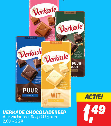 Verkade   chocolade folder aanbieding bij  Dekamarkt - details