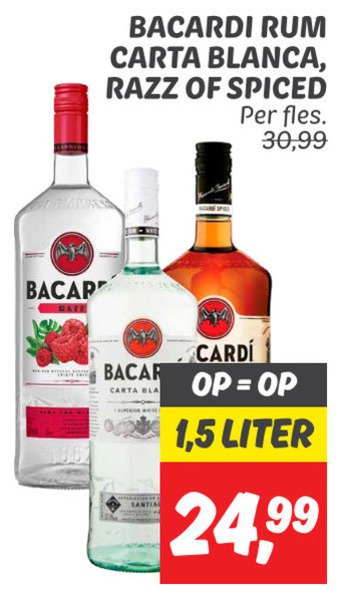 Bacardi   rum folder aanbieding bij  Dekamarkt - details