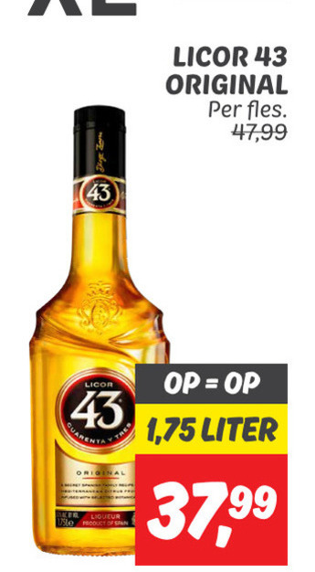 Licor 43   likeur folder aanbieding bij  Dekamarkt - details