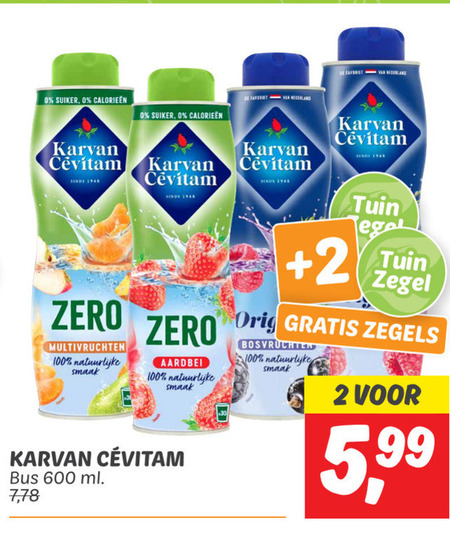 Karvan Cevitam   limonadesiroop folder aanbieding bij  Dekamarkt - details