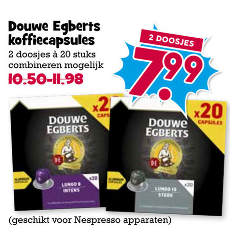 Douwe Egberts   koffiecups folder aanbieding bij  Boons Markt - details