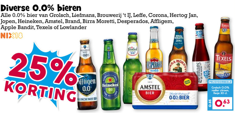 Amstel   alcoholvrij bier, blikje bier folder aanbieding bij  Boons Markt - details