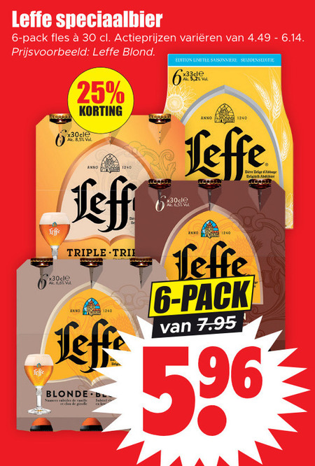 Leffe   speciaalbier folder aanbieding bij  Dirk - details