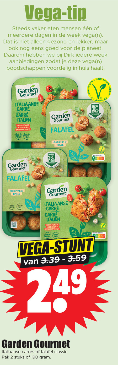 Garden Gourmet   vegetarisch folder aanbieding bij  Dirk - details