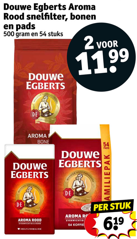 Douwe Egberts   koffiebonen, koffie folder aanbieding bij  Kruidvat - details