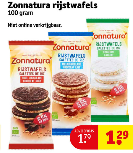 Zonnatura   rijstwafels folder aanbieding bij  Kruidvat - details