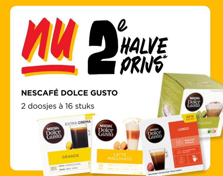 Nescafe   dolce gusto capsules folder aanbieding bij  Jumbo - details