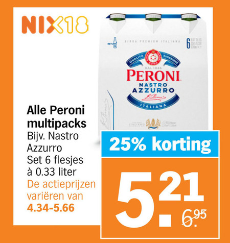 Peroni   speciaalbier folder aanbieding bij  Albert Heijn - details