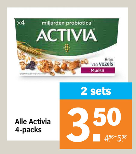 Danone Activia   vruchtenyoghurt folder aanbieding bij  Albert Heijn - details