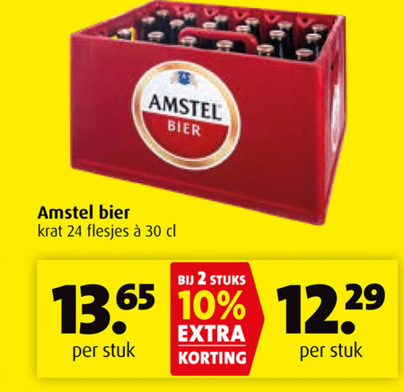 Amstel   krat bier folder aanbieding bij  Boni - details